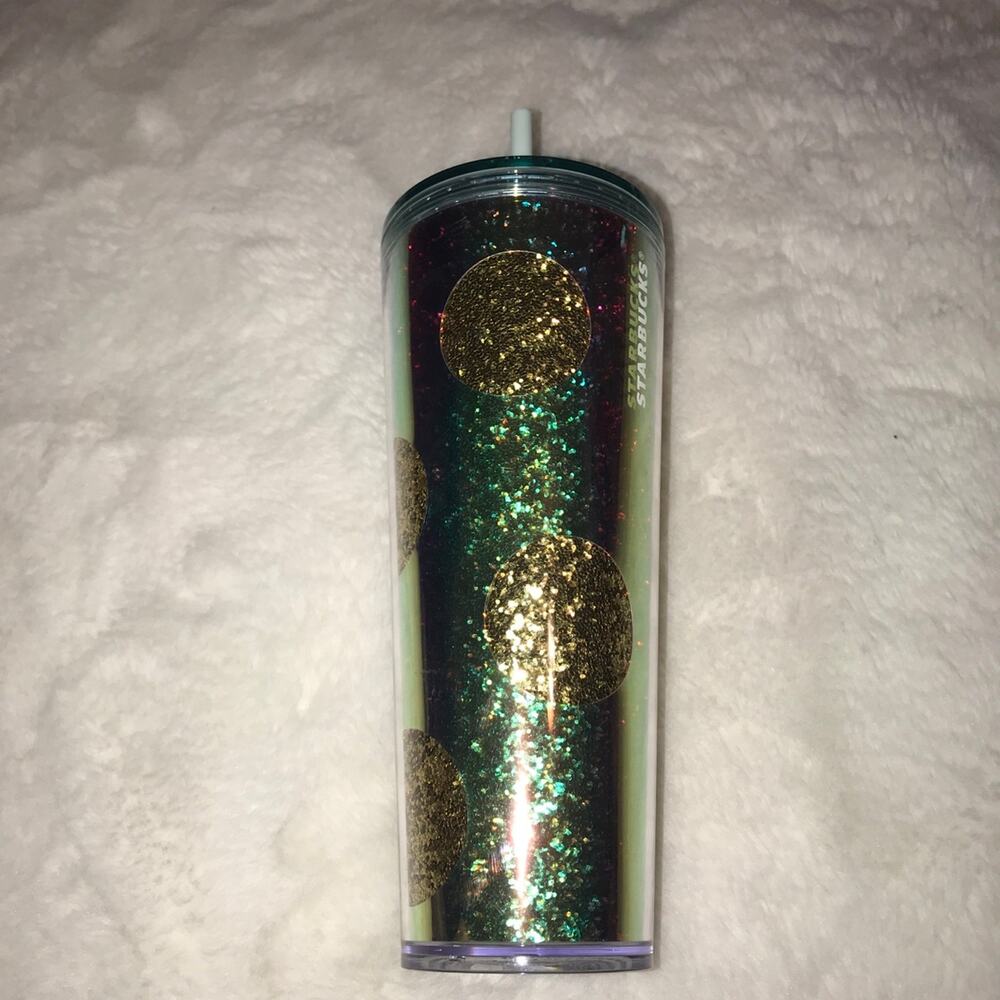 Starbucks glitter polka dot tumbler